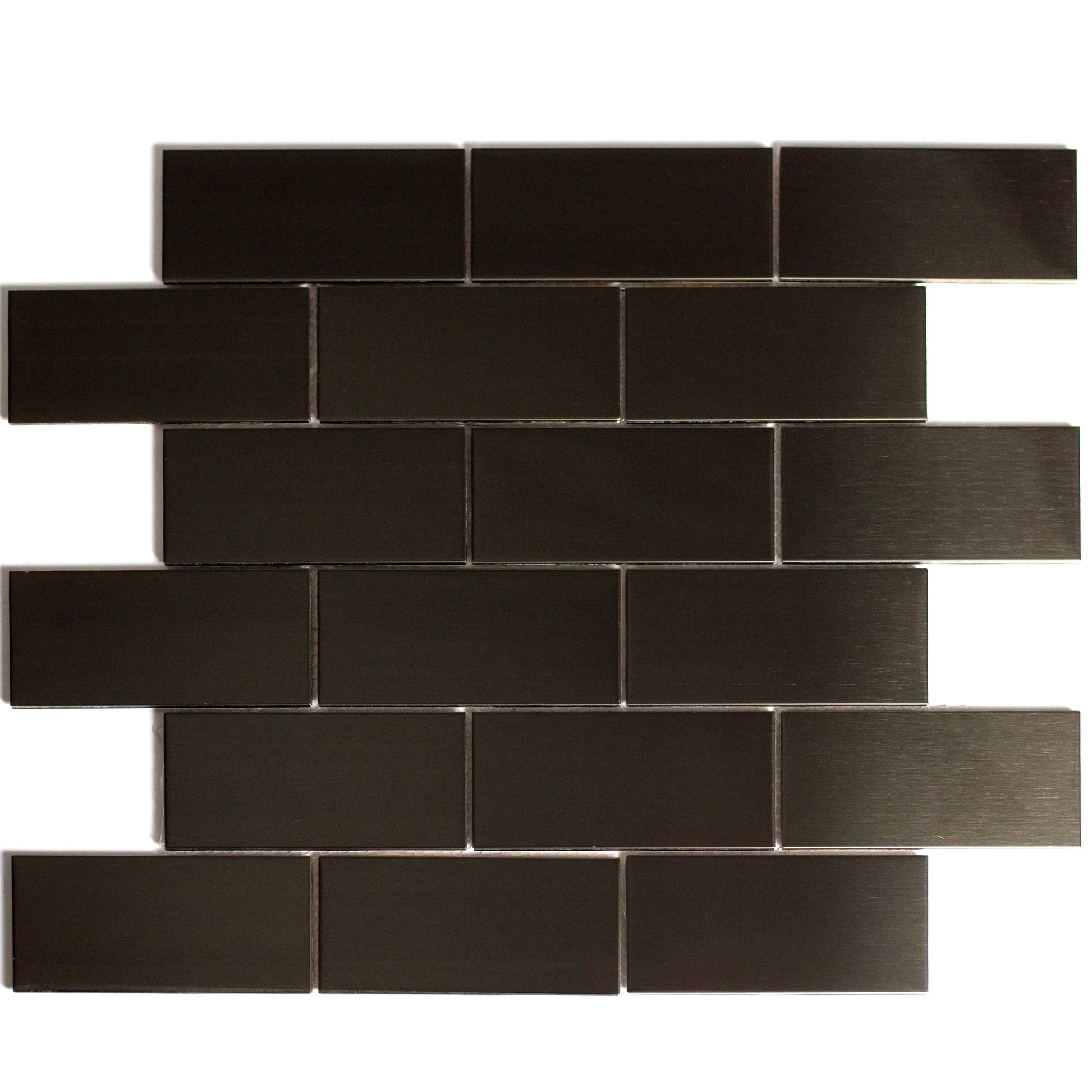 Abolos Enchanted Metals Bronze 12-in x 12-in Metallic Metal Patterned Mosaic Wall Tile product image