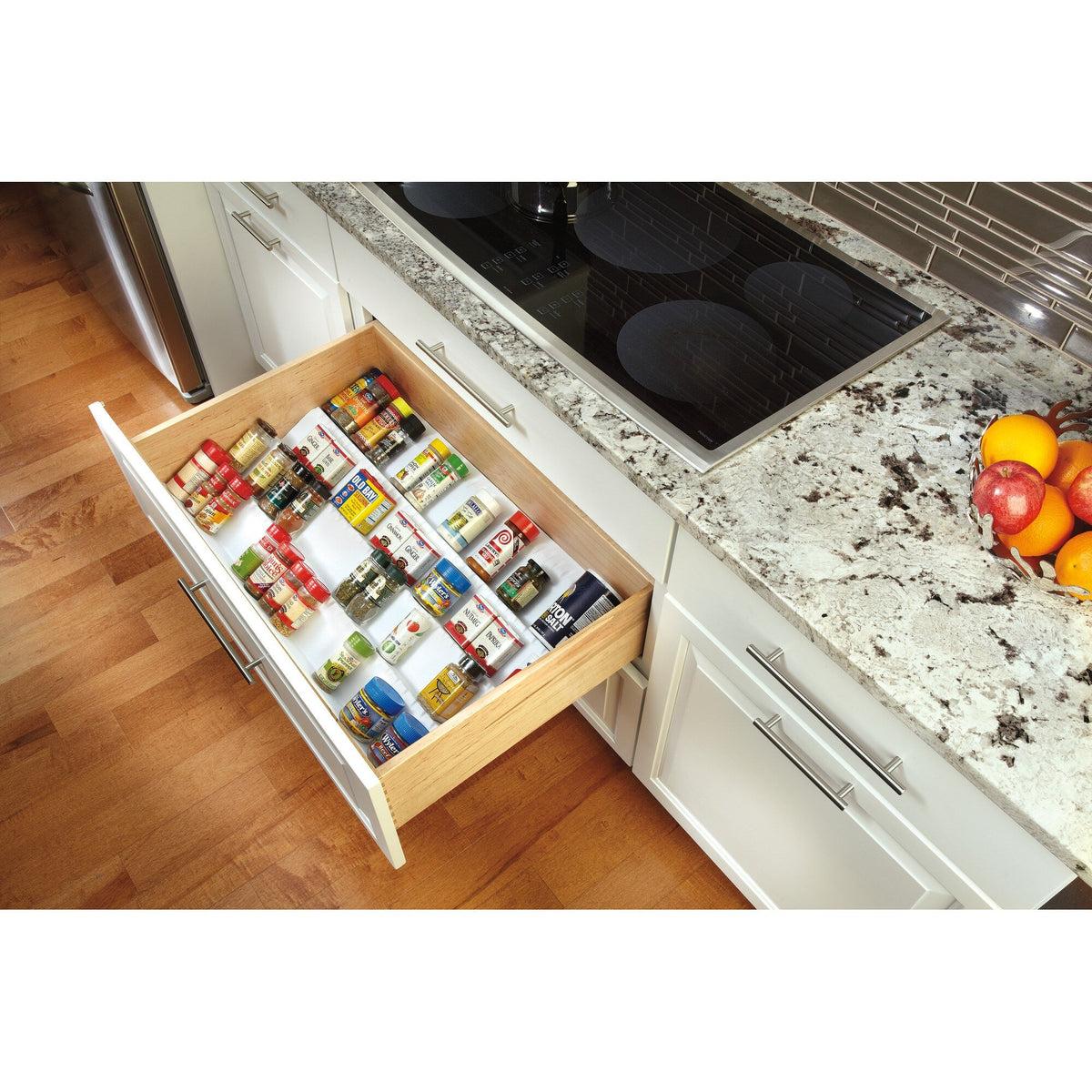 Rev-A-Shelf 50-in W x 1.75-in H 1-Tier Pull-Out Plastic Spice Rack