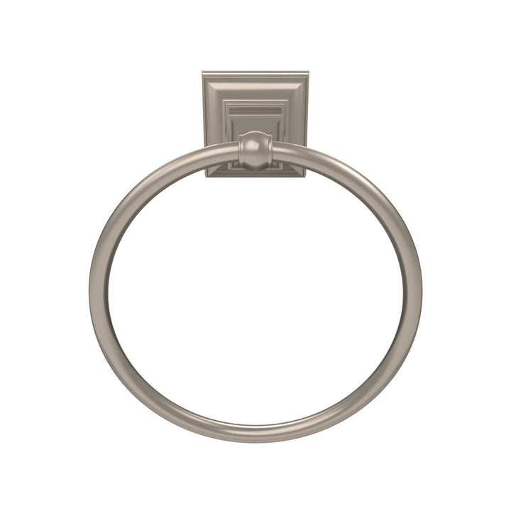 Amerock Markham Brushed Nickel Wall Mount Towel Ring, 6-7/8 in Diameter