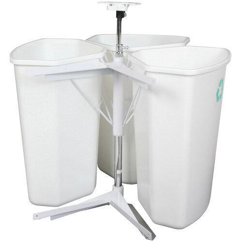 Knape & Vogt 28-Quart Plastic Pull Out Trash Can