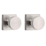 Pismo Square Satin Nickel Hall/Closet Door Knob - Super Arbor