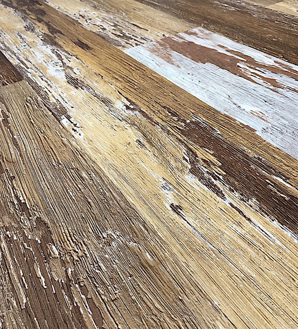 Deco Products COLORS Old Brown Wood Luxury Vinyl Plank Sample, 6 in x 6 in, 8-mil Wear Layer