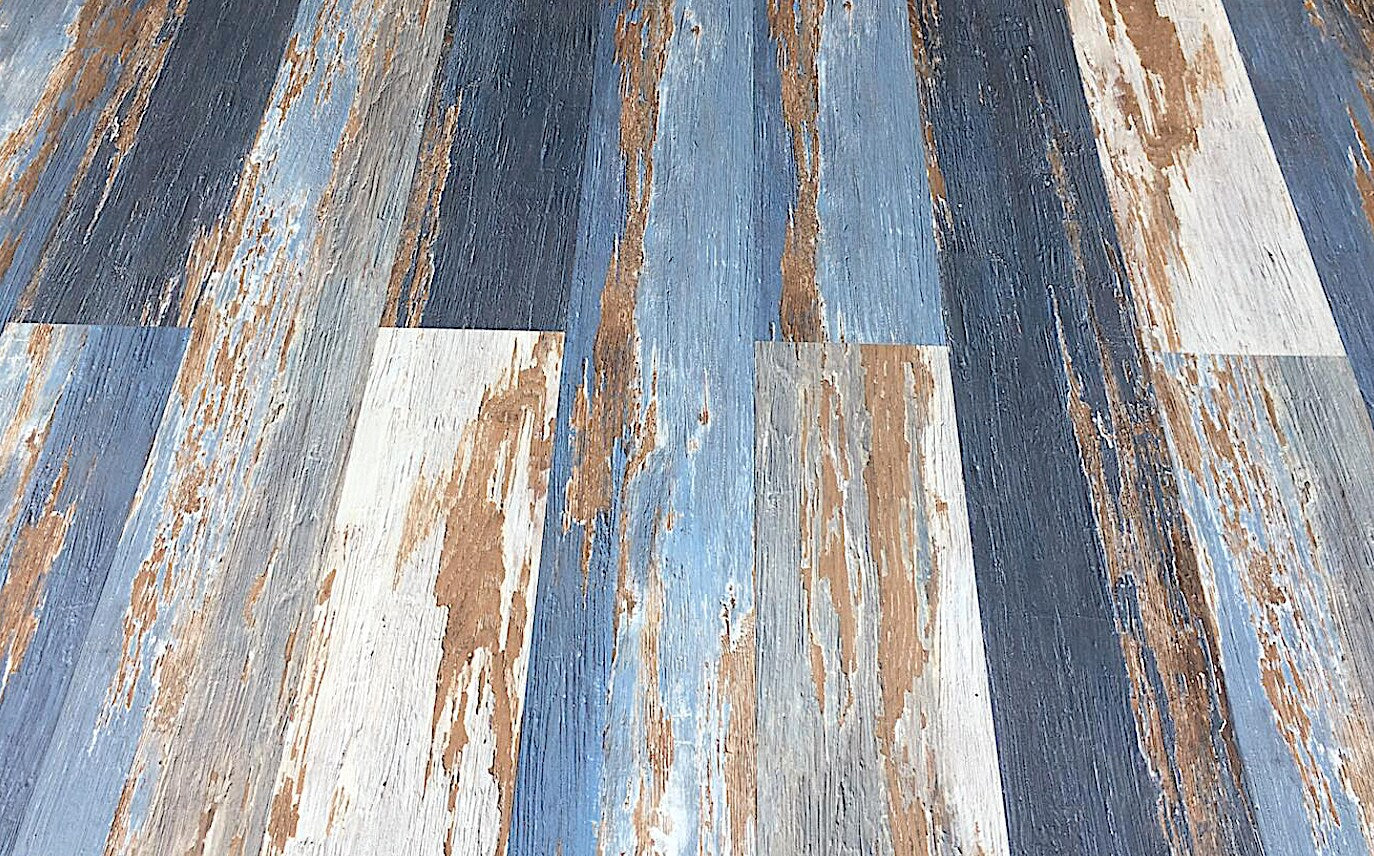 Deco Products Colors Old Blue Sea High Variation 6-in x 36-in x 2-mm Waterproof Luxury Vinyl Plank Flooring, 8-mil Wear Layer (30-sq ft Carton)