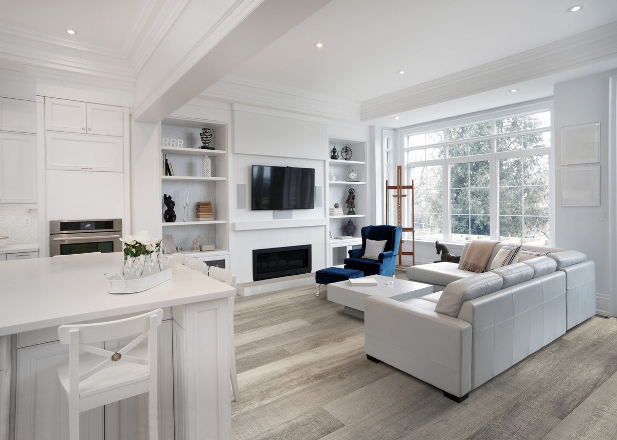 CALI Long-Board Vinyl Pro 6-Piece 9-in x 70.87-in Windswell Hickory Luxury Vinyl Plank Flooring