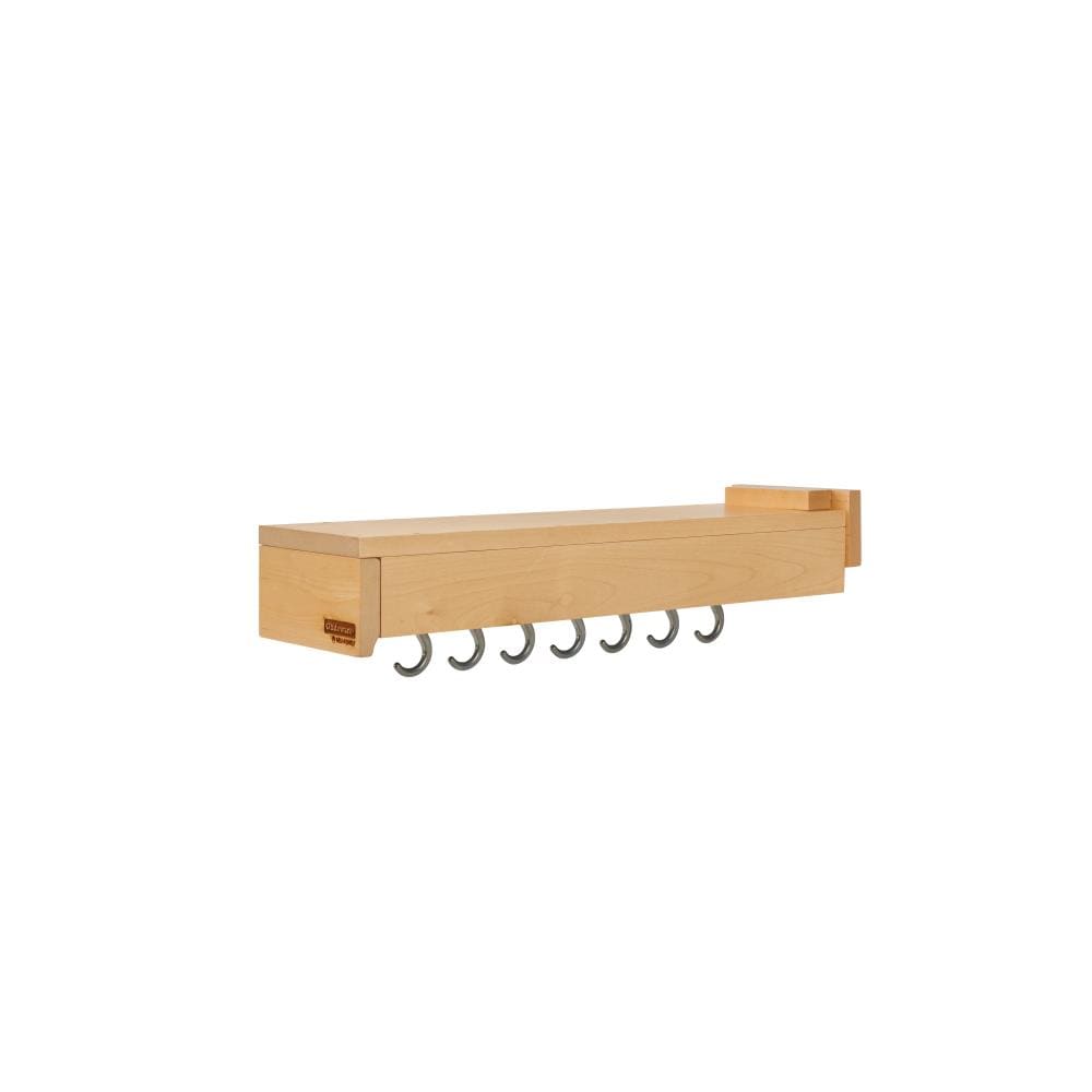 Rev-A-Shelf 6-in W x 5.06-in H 1-Tier Pull-Out Wood Soft-Close Cabinet Organizer with Adjustable Hooks