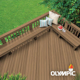 Olympic Maximum 5 gal. Black Walnut Semi-Transparent Exterior Stain and Sealant in One - Super Arbor