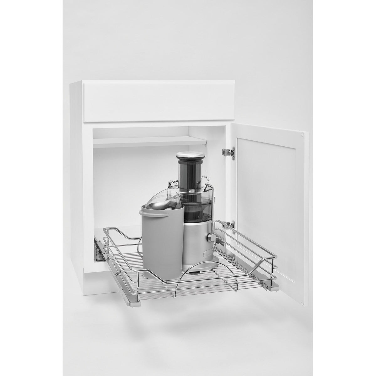 Rev-A-Shelf 20.31-in W x 6-in H 1-Tier Pull-Out Metal Soft-Close Cabinet Basket Organizer