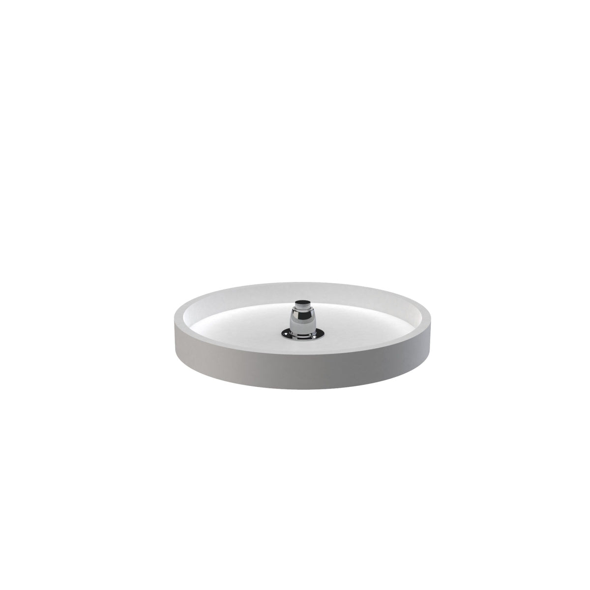 Rev-A-Shelf 16-in White Polymer Full-Circle Lazy Susan with Bottom Mount
