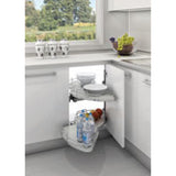 Rev-A-Shelf 4.75-in W x 2-in H x 14-in D Soft-Close Sliding Shelf Kit for Cloud Blind Corner Organizers, 1-Tier