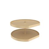 Rev-A-Shelf 32-in Almond Polymer D-Shape Lazy Susan, 2-Shelf