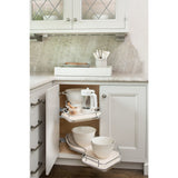 Rev-A-Shelf Cloud 37.63-in W x 24.44-in H 2-Tier Blind Corner Cabinet Pull-Out Organizer, Maple