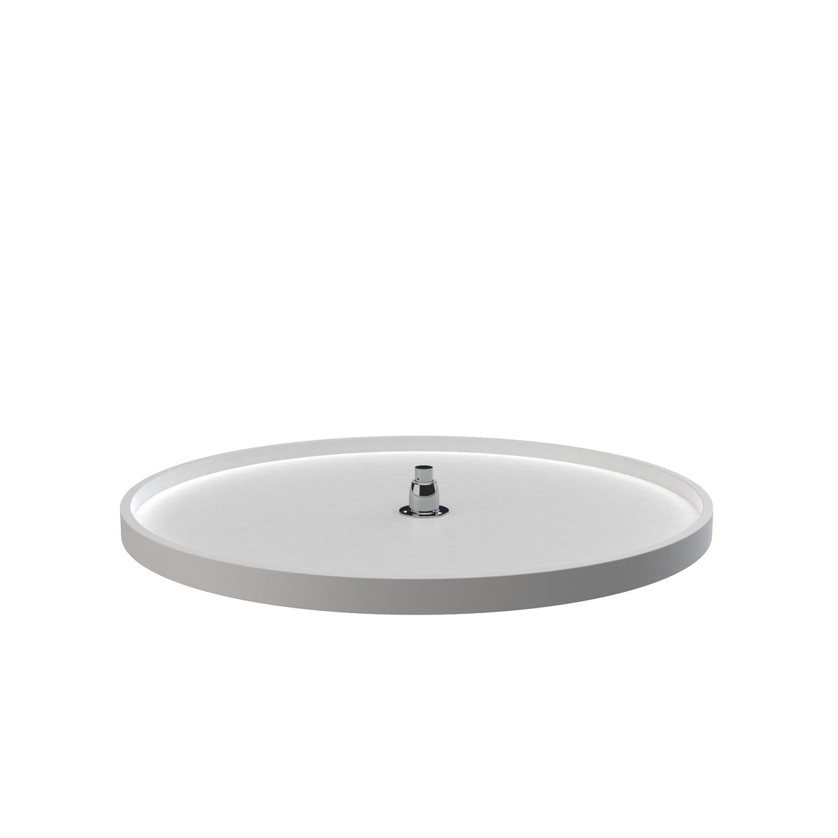 Rev-A-Shelf 32-in White Polymer Full-Circle Lazy Susan with Bottom Mount