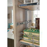 Rev-A-Shelf 13-in W x 58.25-in H 5-Tier Pull-Out Metal Soft-Close Pantry Organizer, Gray