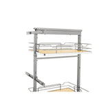 Rev-A-Shelf 10-in W x 58.25-in H 5-Tier Pull-Out Metal Soft-Close Pantry Organizer, Gray