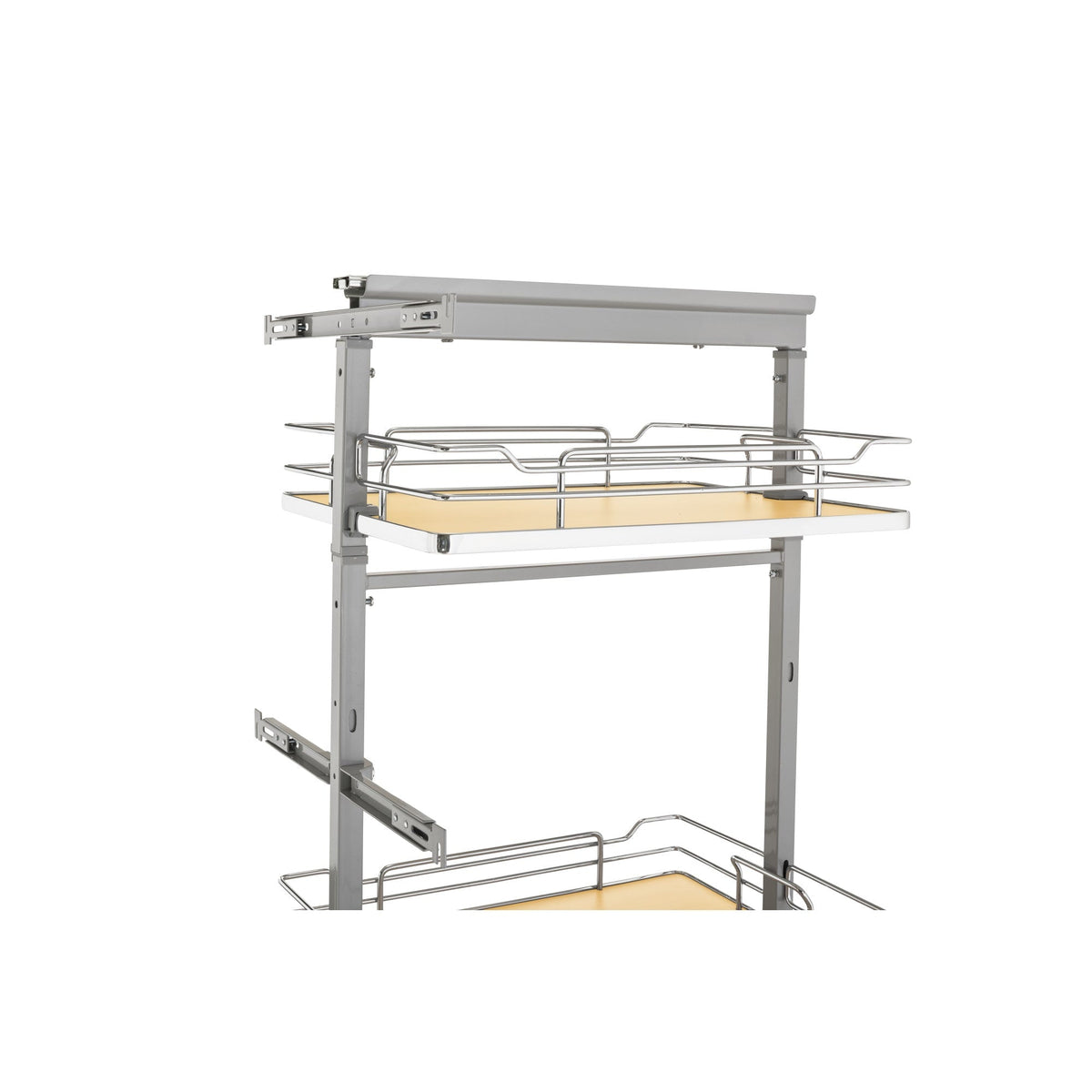 Rev-A-Shelf 13-in W x 50.75-in H 4-Tier Pull-Out Metal Soft-Close Cabinet Organizer, Gray