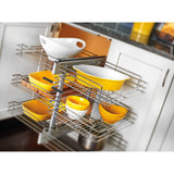 Rev-A-Shelf 32.25-in W x 24-in H 3-Tier Pull-Out Metal Soft-Close Blind Corner Cabinet Organizer