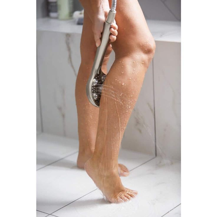 HydroRoller Massage 3-Spray 7.5 in. Dual Handheld Shower Head with Body Spray in Spot Resist Brushed Nickel