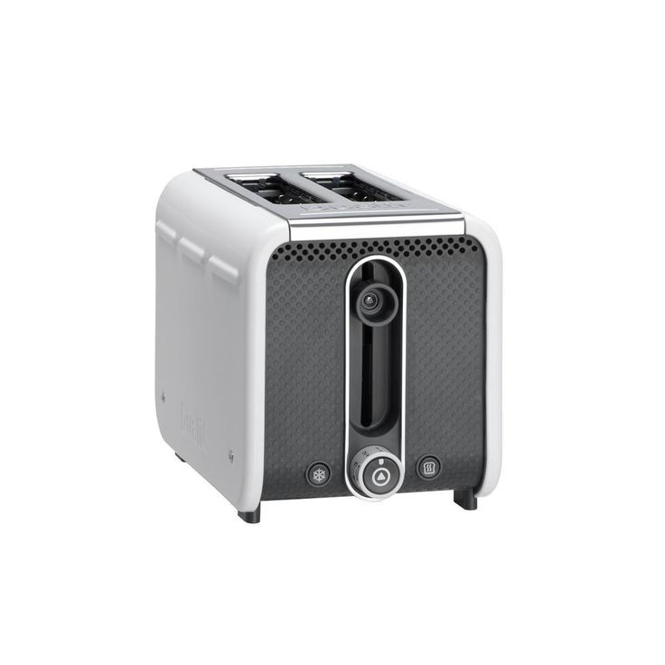 Studio 2-Slice White Toaster with Crumb Tray