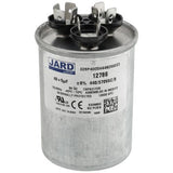 Jard 12786 capacitor - front view (Voltage: 440/370V; MFD: 40/5)
