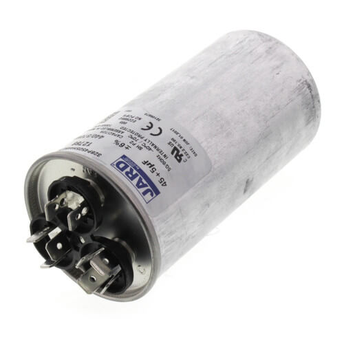Jard 12788 capacitor - detail view (Voltage: 440/370V; MFD: 45/5)