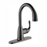 Dylan Single-Handle Pull-Down Kitchen Faucet with TurboSpray and FastMount in Stainless Steel - Super Arbor