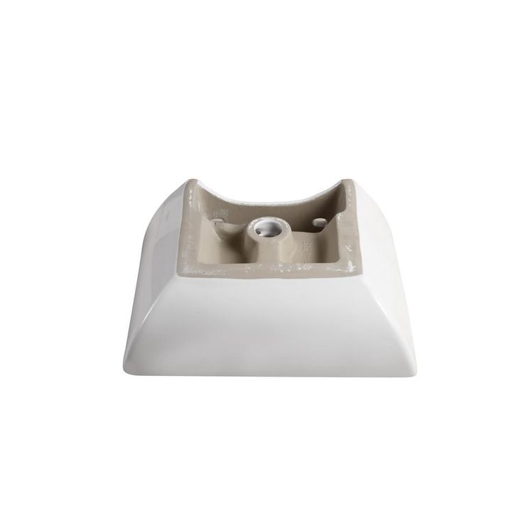 Elanti Wall-Mounted Rectangular Compact Bathroom Sink in White