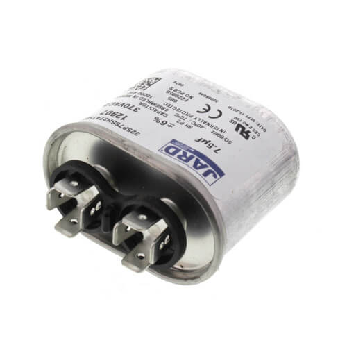 Jard 12907 capacitor - detail view (Voltage: 370V; MFD: 7.5)