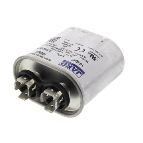 Jard 12908 capacitor - detail view (Voltage: 370V; MFD: 10)
