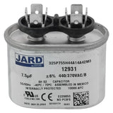 Jard 12931 capacitor - front view (Voltage: 440v; MFD: 7.5)