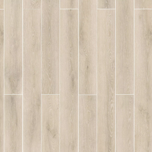 Honey Blonde Oak Wood Plank Porcelain Tile