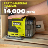 18-Volt ONE+ Lithium-Ion Cordless Orbital Jig Saw and 1/4 Sheet Sander with Dust Bag (Tools Only)