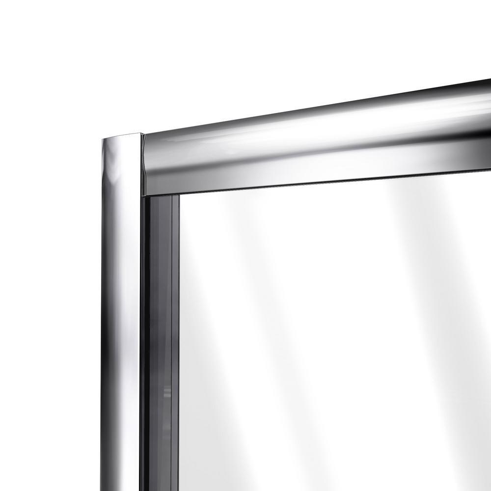Flex 38 to 42 in. x 72 in. Framed Pivot Shower Door in Chrome - Super Arbor