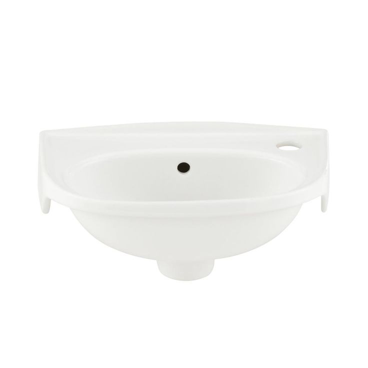 Tina Wall-Mounted Bathroom Sink in White