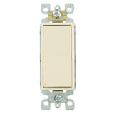 Decora 15 Amp Single Pole Rocker AC Quiet Light Switch, White (10-Pack) - Super Arbor
