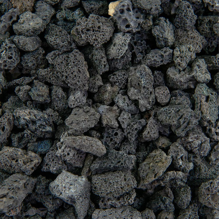 Southwest Boulder & Stone 17 cu. ft. 3/8 in. Black Lava Bulk Landscape Rock and Pebble for Gardening, Landscaping, Driveways and Walkways - Super Arbor
