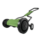 Martha Stewart Living 18 in. 5-Position Quad-Wheel Manual Walk Behind Push Reel Mower