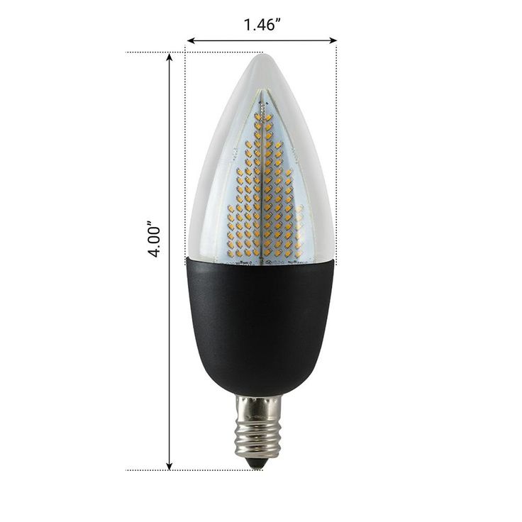 Euri Lighting 6-Watt Equivalent CA9.5 Flickering Flame LED Light Bulb (1-Bulb)