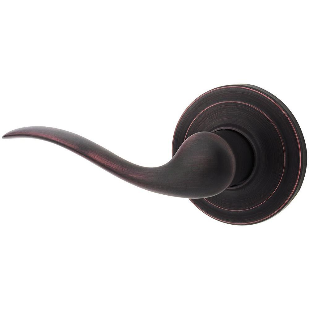 Tustin Satin Nickel Left-Handed Half-Dummy Door Lever with Microban Antimicrobial Technology - Super Arbor