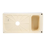 Quatro Alcove Reversible Series Farmhaus Farmhouse Apron Front Fireclay 36 in. Single Bowl Kitchen Sink in White