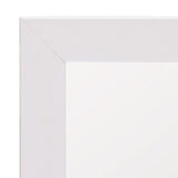 Kinghurst 29 in. W x 35 in. H Single Framed Vanity Mirror in White