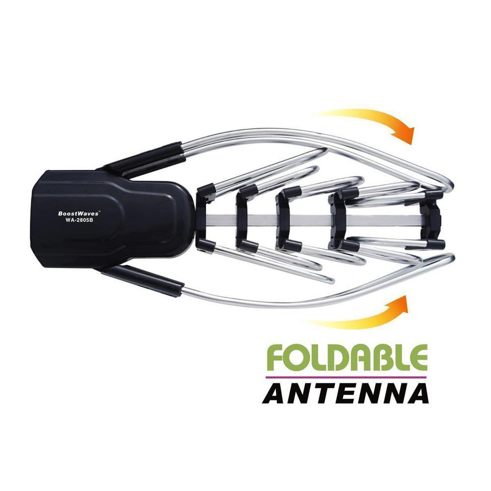 Outdoor Amplified Antenna 150 Miles Range 360¬∞ Rotation Wireless Remote No Assembly Required - Super Arbor