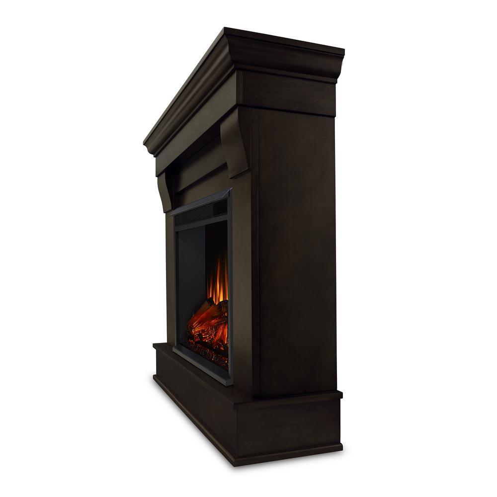 Chateau 41 in. Electric Fireplace in Dark Walnut - Super Arbor