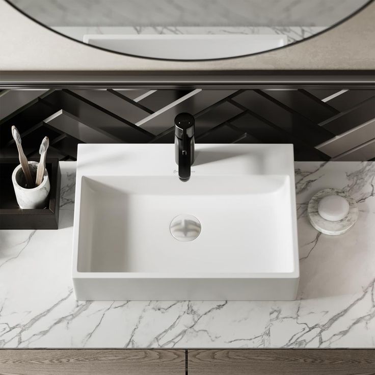 Swiss Madison Claire Vessel Sink in Glossy White