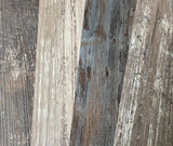 Deco Products Rumba Light Blue/Brown/Grey/White Luxury Vinyl Plank Sample, 6 x 6 in, 8-mil Wear Layer