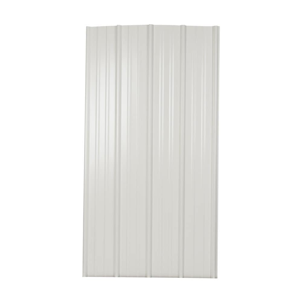 Metal Sales Classic Rib 3-ft x 12-ft Ribbed White Steel Roof Panel