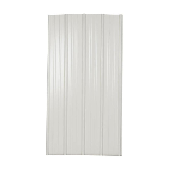 Metal Sales Classic Rib 3-ft x 12-ft Ribbed White Steel Roof Panel
