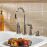 Pfister Ashfield Brushed Nickel 1-Handle Deck-Mount High-Arc Handle Kitchen Faucet