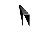 Slipfence 7-ft H x 1-1/2-in W Black Aluminum Horizontal Flat-top Decorative Fence Rail