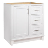 Kinghurst 30 in. W x 21 in. D x 33.5 in. H Bathroom Vanity Cabinet Only in White - Super Arbor
