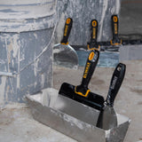 12 in. Stainless Steel Hammer-End Taping Knife with Soft Grip Handle - Super Arbor